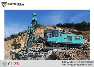 Crawler Mounted Blast Hole Drill Rig With Automatic Rod Handler